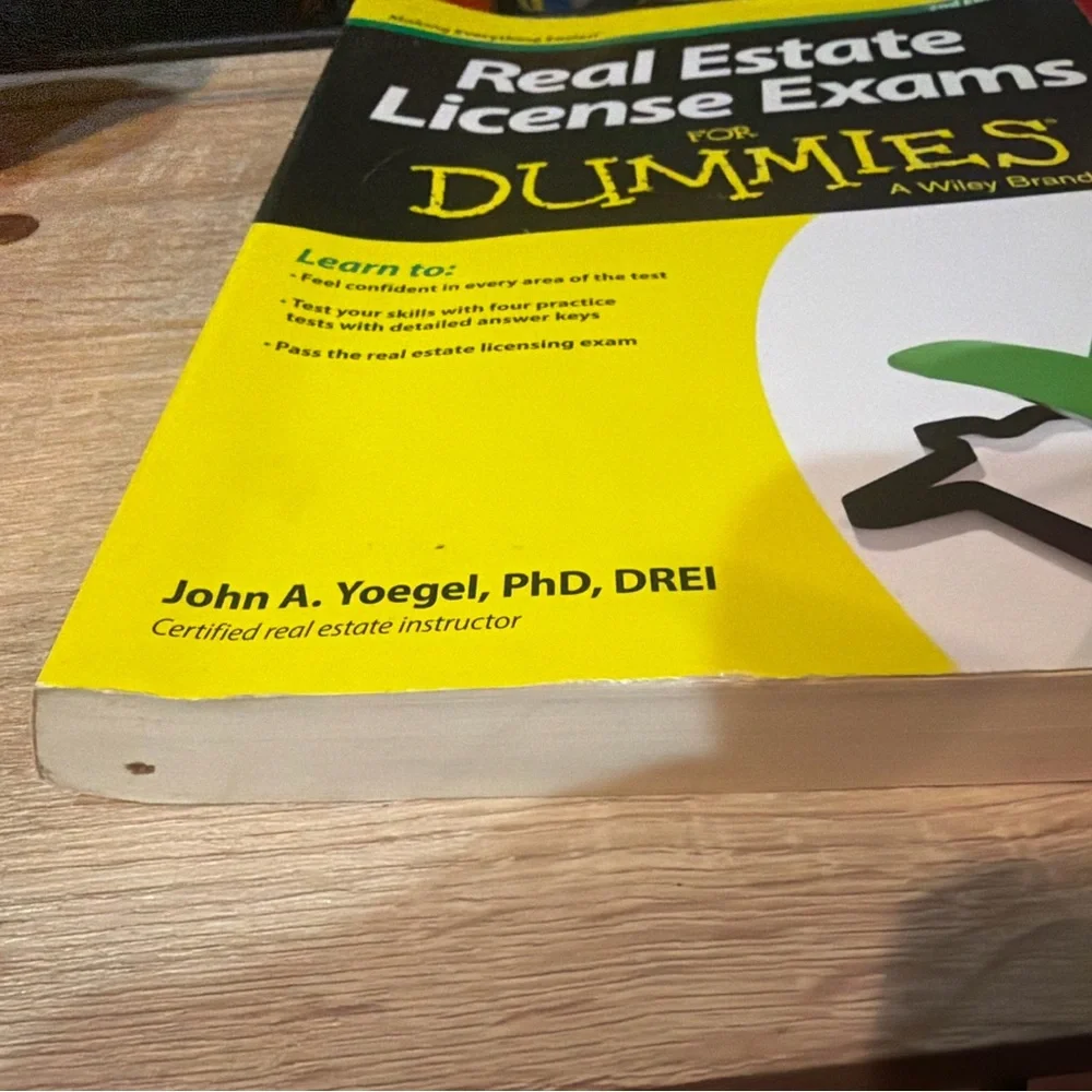 Real‎ Estate License Exams for Dummies by John A. Yoegel (2013, Trade Paperback)
